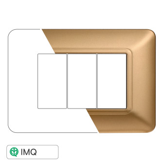 PLACCA PLASTICA 3P ORO - modello MT83311