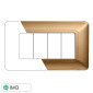 Immagine 1 - ETTROIT SOLAR PLACCA PLASTICA 4P ORO - Mod. MT83411 - Compatibile con BTicino MATIX