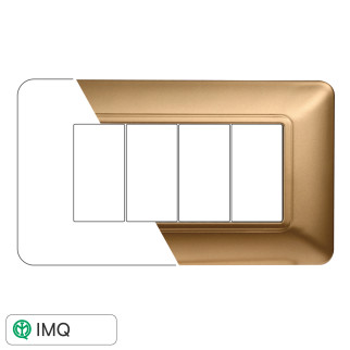 PLACCA PLASTICA 4P ORO - modello MT83411