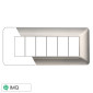 Immagine 1 - ETTROIT SOLAR PLACCA PLASTICA 6P SILVER - Mod. MT83606 - Compatibile con BTicino MATIX