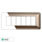 Immagine 1 - ETTROIT SOLAR PLACCA PLASTICA 6P BRONZO - Mod. MT83610 - Compatibile con BTicino MATIX