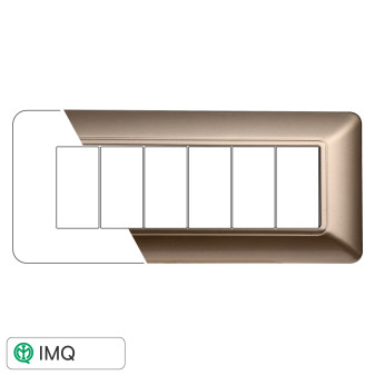 PLACCA PLASTICA 6P BRONZO - modello MT83610