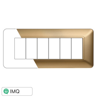 PLACCA PLASTICA 6P ORO - modello MT83611