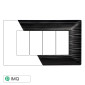 Immagine 1 - ETTROIT SOLAR PLACCA 4P NERO SATINATO - Mod. MT85414 - Compatibile con BTicino MATIX