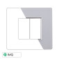Immagine 1 - ETTROIT SOLAR PLACCA VETRO 2P BIANCO - Mod. MT84201 - Compatibile con BTicino MATIX