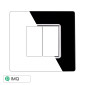 Immagine 1 - ETTROIT SOLAR PLACCA VETRO 2P NERO - Mod. MT84202 - Compatibile con BTicino MATIX