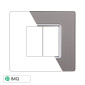 Immagine 1 - ETTROIT SOLAR PLACCA VETRO 2P SILVER - Mod. MT84206 - Compatibile con BTicino MATIX