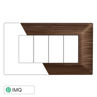 PLACCA 4P BRONZO SATINATO - modello MT85410