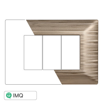 PLACCA 3P ORO SATINATO - modello MT85311