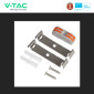 Immagine 12 - V-Tac Pro VT-8-40 Tubo LED Prismatico 40W Plafoniera SMD Lampadina 120cm Chip Samsung - SKU 20350 / 20351 / 20352