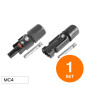 V-Tac Connettori Maschio + Femmina per Cavi MC4 Pannelli Solari Fotovoltaici - Set da 2 Connettori - SKU 11413