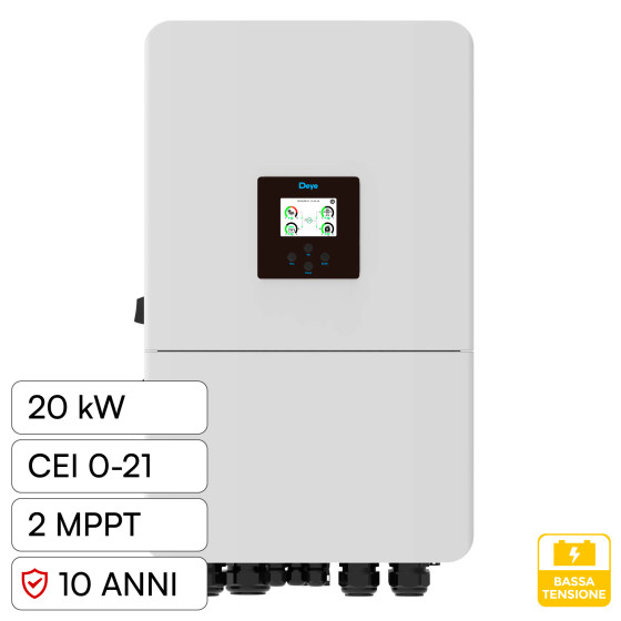 V-Tac Inverter Trifase Ibrido On-Grid / Off-Grid 20kW IP65 V-Tac Inverter Trifase Ibrido On-Grid / Off-Grid 20kW IP65