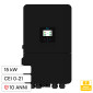 Immagine 1 - V-Tac Deye Inverter Trifase Ibrido On-Grid / Off-Grid 15kW IP65 10 Anni CEI 0-21 Display LCD Touch Colore Nero - SKU 121841