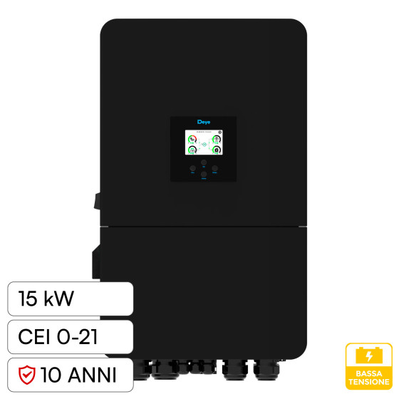 V-Tac Inverter Trifase Ibrido On-Grid / Off-Grid 15kW IP65 V-Tac Inverter Trifase Ibrido On-Grid / Off-Grid 15kW IP65