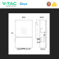 Immagine 5 - V-Tac Deye Inverter Trifase Ibrido On-Grid / Off-Grid 15kW IP65 10 Anni CEI 0-21 Display LCD Touch Colore Nero - SKU 121841