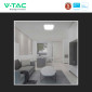 Immagine 8 - V-Tac Pro VT-8624 Plafoniera LED Quadrata 24W SMD Chip Samsung IP44 Colore Bianco - SKU 76271-24 / 76281-24 / 76291-24