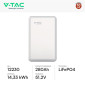 Immagine 2 - V-Tac Batteria BMS LiFePO4 51,2V 280Ah 14,33kWh Garanzia 10 Anni per Inverter Impianto Fotovoltaico CEI 0-21 - SKU 12230