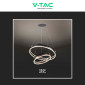 Immagine 8 - V-Tac VT-7578 Lampadario LED a Sospensione 50W SMD Forma Rotonda Colore Caffè - SKU 23096