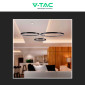Immagine 4 - V-Tac VT-7824 Lampadario LED a Sospensione 57W SMD Forma Rotonda Colore Nero - SKU 10053