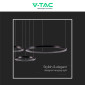 Immagine 9 - V-Tac VT-7824 Lampadario LED a Sospensione 57W SMD Forma Rotonda Colore Nero - SKU 10053