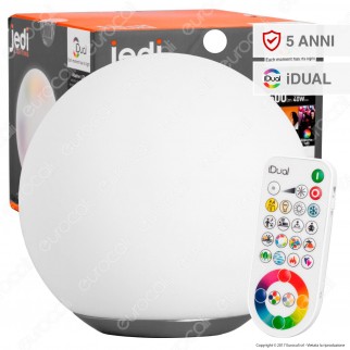Jedi Lighting Lampada da Tavolo Dahlia iDual RGB+W 8,5W Multifunzione