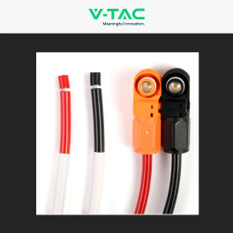 V-Tac Cavi da 2 Metri Sezione 10mm2 Collegamento Batteria a Inverter