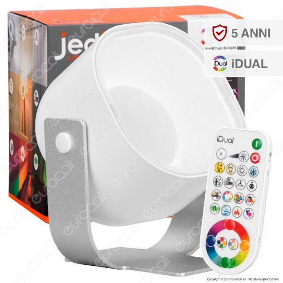 Jedi Lighting Lampada da Tavolo Lilac iDual RGB+W 16W Multifunzione Jedi Lighting Lampada da Tavolo Lilac iDual RGB+W 16W Multifunzione