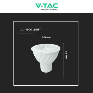 V-Tac VT-267 Lampadina LED GU5.3 6W Faretto MR16 SMD