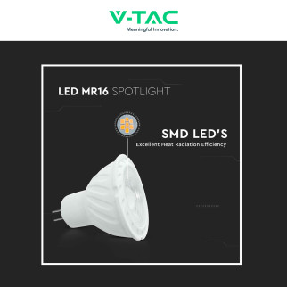V-Tac VT-267 Lampadina LED GU5.3 6W Faretto MR16 SMD