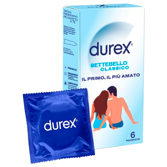 Settebello Classico Preservativi - 6 Profilattici Durex Settebello Classico Preservativi - 6 Profilattici Durex