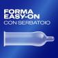 Immagine 3 - Preservativi Durex Settebello Classico con Forma Easy On - Confezione da 6 Profilattici