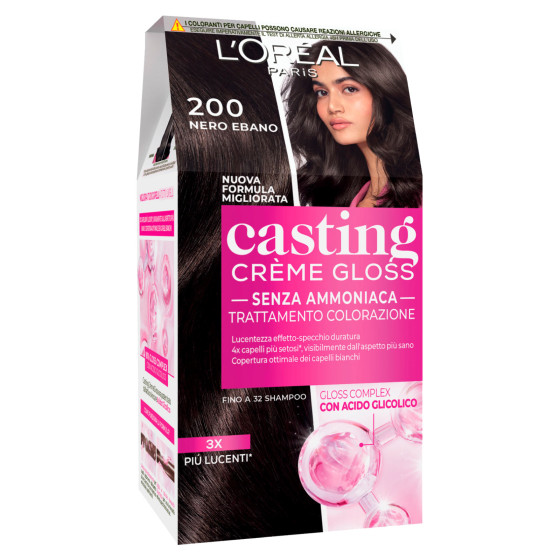 Tinta Capelli 200 Nero Ebano L'Oréal Casting Crème Gloss Tinta Capelli 200 Nero Ebano L'Oréal Casting Crème Gloss