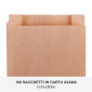 Immagine 2 - Rex Sadoch 100 Sacchetti in Carta Senza Manici Tinta Unita Color Avana per Alimenti Biodegradabili e Riciclabili - 10x18 cm