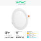 Immagine 5 - V-Tac VT-1807-RD Pannello LED Rotondo 18W SMD da Incasso con Driver - SKU 214860 / 214861 / 214862