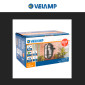 Immagine 7 - Velamp Turtle Plafoniera in Vetro per Lampadine E27 IP44 - Colore Nero - mod. TURTLE-N