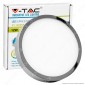 V-Tac VT-1205CH RD Pannello LED Rotondo 12W SMD Cromato con Driver - SKU 6364 / 6365 / 6366