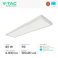 Immagine 4 - V-Tac Pro VT-6147 6 Pannelli LED Rettangolari 120x30 40W SMD Chip Samsung 2in1 a Superficie e Incasso - SKU 2166251 / 2166261