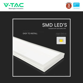 V-Tac Pro VT-6147 6 Pannelli LED Rettangolari 120x30 40W