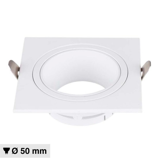 Portafaretto GU10 e GU5.3 (MR16) Bianco Fisso V-Tac VT-443 Portafaretto GU10 e GU5.3 (MR16) Bianco Fisso V-Tac VT-443