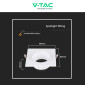 Immagine 6 - V-Tac VT-443 Portafaretto Quadrato Fisso da Incasso per Lampadine GU10 e GU5.3 (MR16) Bianco - SKU 10297