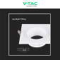 Immagine 7 - V-Tac VT-443 Portafaretto Quadrato Fisso da Incasso per Lampadine GU10 e GU5.3 (MR16) Bianco - SKU 10297