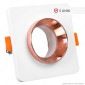 V-Tac VT-862 Portafaretto Quadrato da Incasso in Gesso Finitura Cromata per Lampadine GU10 e GU5.3 - SKU 3117