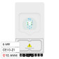 V-Tac Deye Inverter Fotovoltaico Monofase Ibrido On-Grid / Off-Grid 6kW Garanzia 10 Anni Display Touch LCD CEI 0-21 - SKU 11529