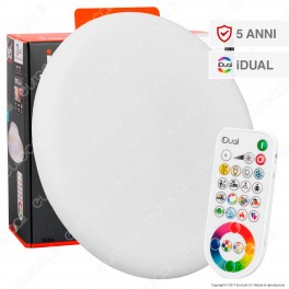 Jedi Lighting Plafoniera LED Volta iDual RGB+W 16W Multifunzione con