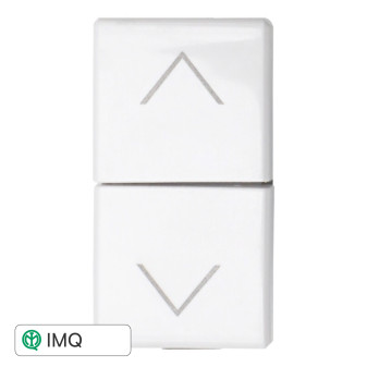PULSANTE DOPPIO INTERBLOCCO SALISCENDI - modello AB1204