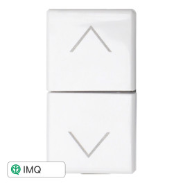 PULSANTE DOPPIO INTERBLOCCO SALISCENDI - modello AB1204