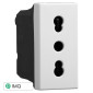 Immagine 1 - ETTROIT MOON PRESA BIPASSO 2+T 16A - Mod. AB2001 - Compatibile con BTicino AXOLUTE
