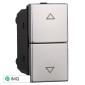 Immagine 1 - ETTROIT MOON PULSANTE DOPPIO 1P+1P 16A - Mod. AG1202 - Compatibile con BTicino AXOLUTE