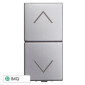 Immagine 1 - ETTROIT MOON PULSANTE DOPPIO INTERBLOCCO SALISCENDI - Mod. AG1204 - Compatibile con BTicino AXOLUTE