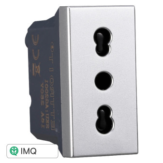 PRESA BIPASSO 2+T 16A - modello AG2001
